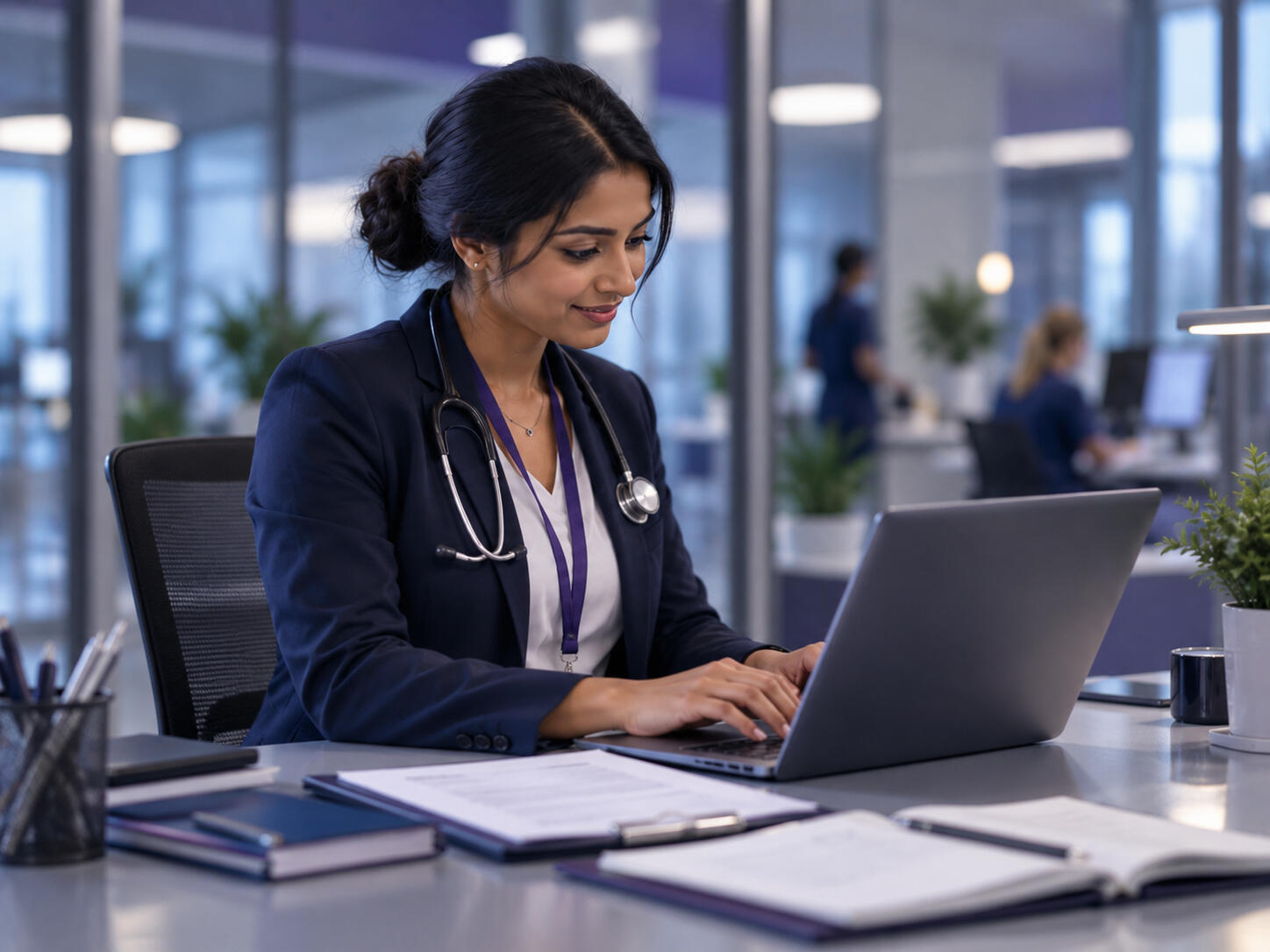 International doctor preparing a CV and NHS application